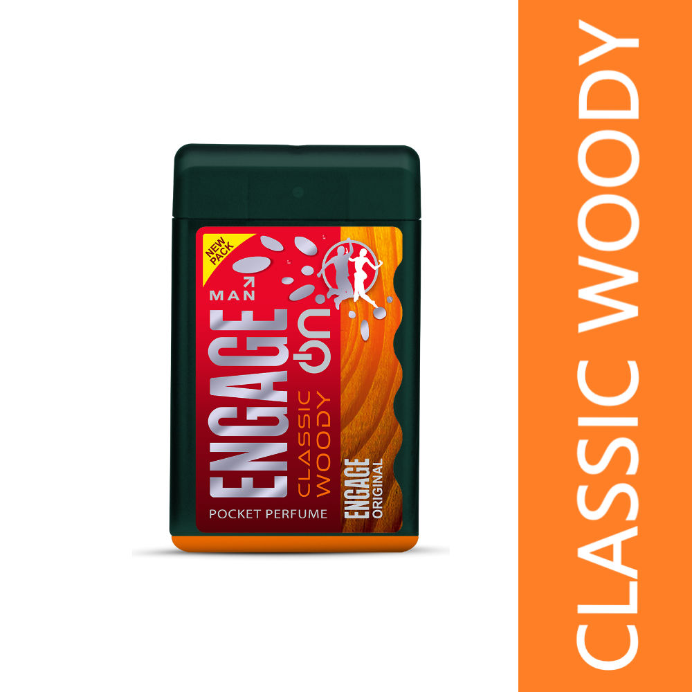 On Classic Woody Pocket Perfume For Men, Citrus & Spicy, Skin Friendly, Long-Lasting