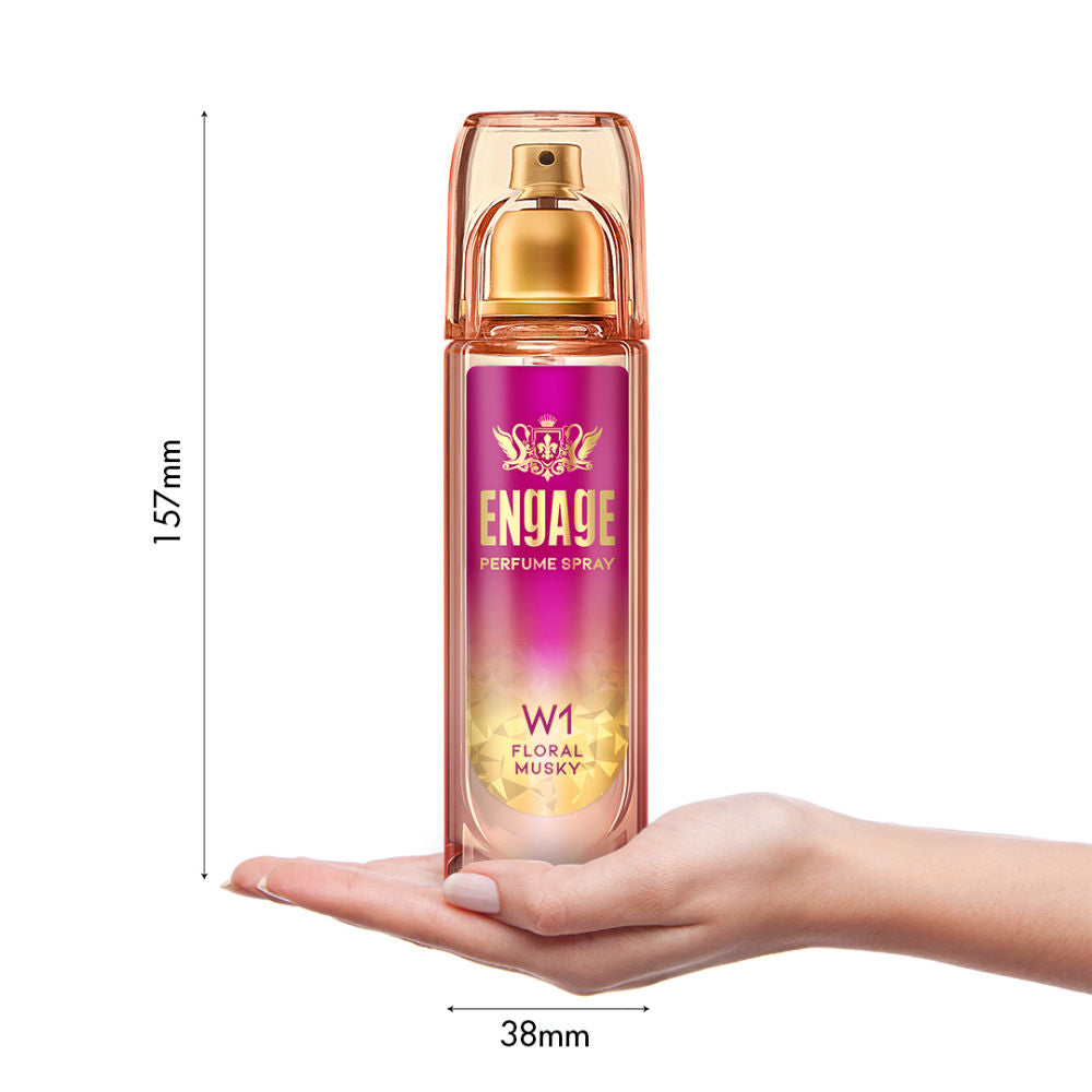 W1 Perfume Spray For Women, Fruity & Floral, Skin Friendly, Long-Lasting
