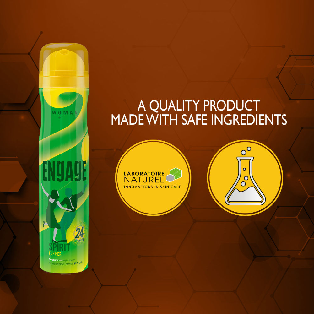 Spirit Deodorant for Women, Cheerful & Jolly, Skin-Friendly, Long-Lasting