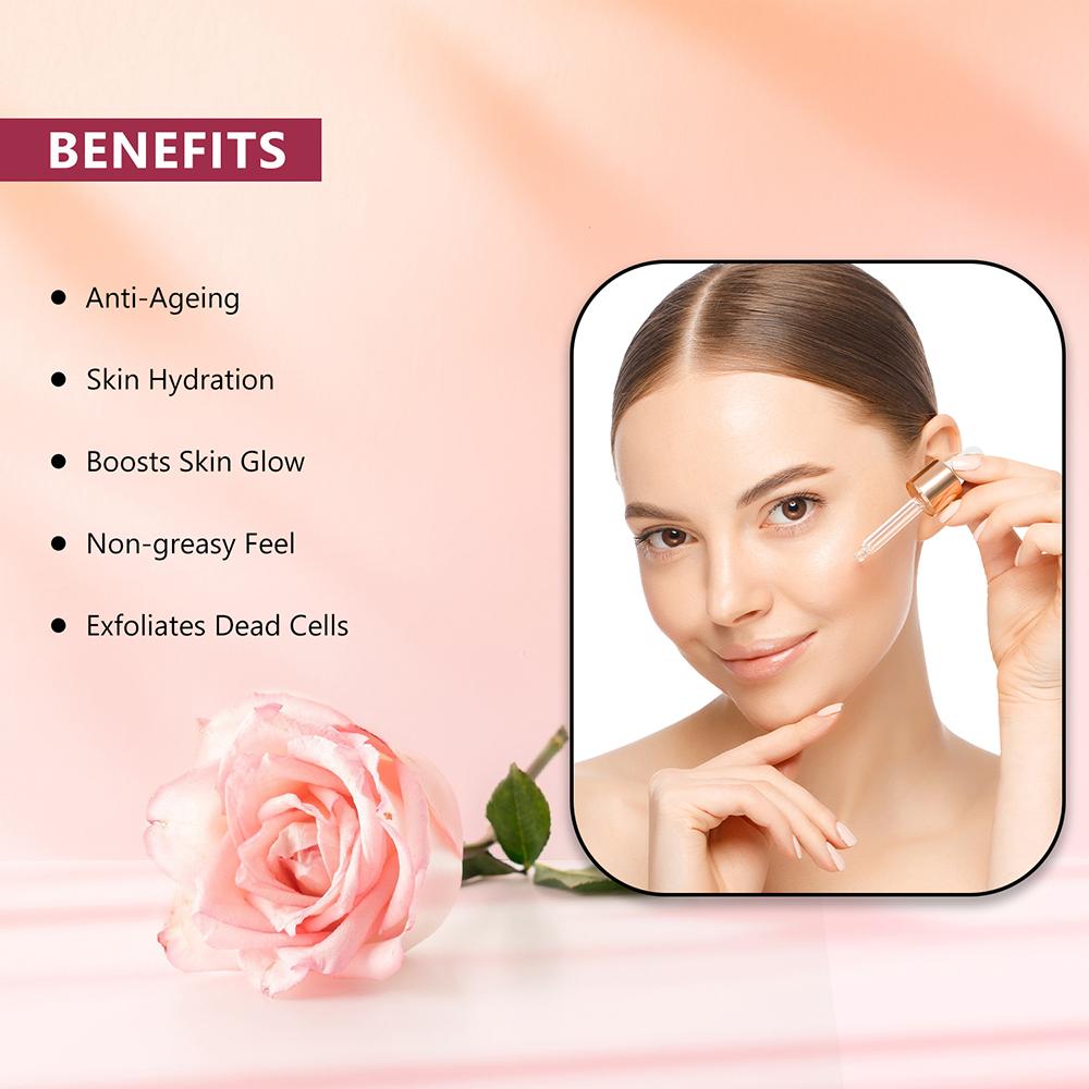Rose Serum for Anti-Ageing, Hydration & Brighten Skin