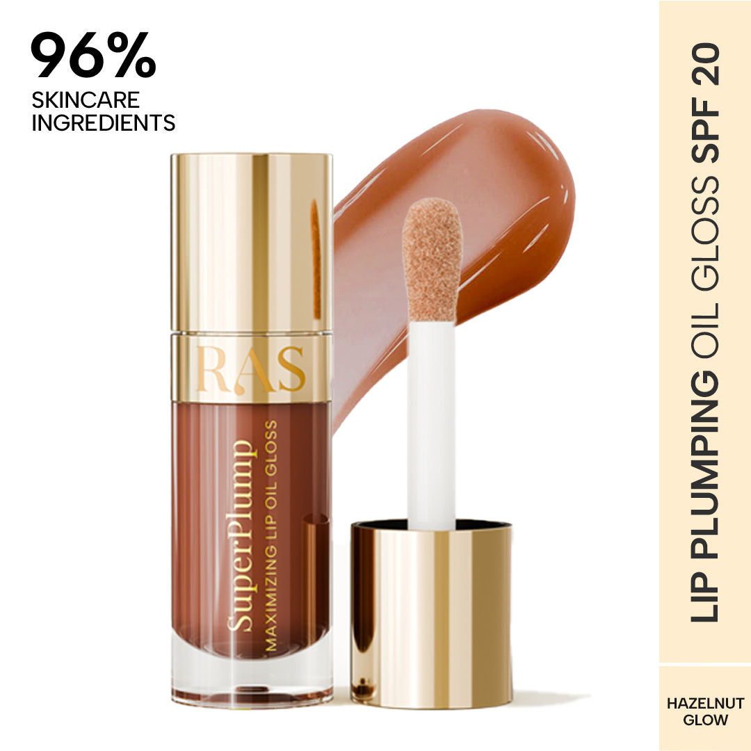Super Plump Maximizing Lip Oil Gloss - Hazelnut Glow