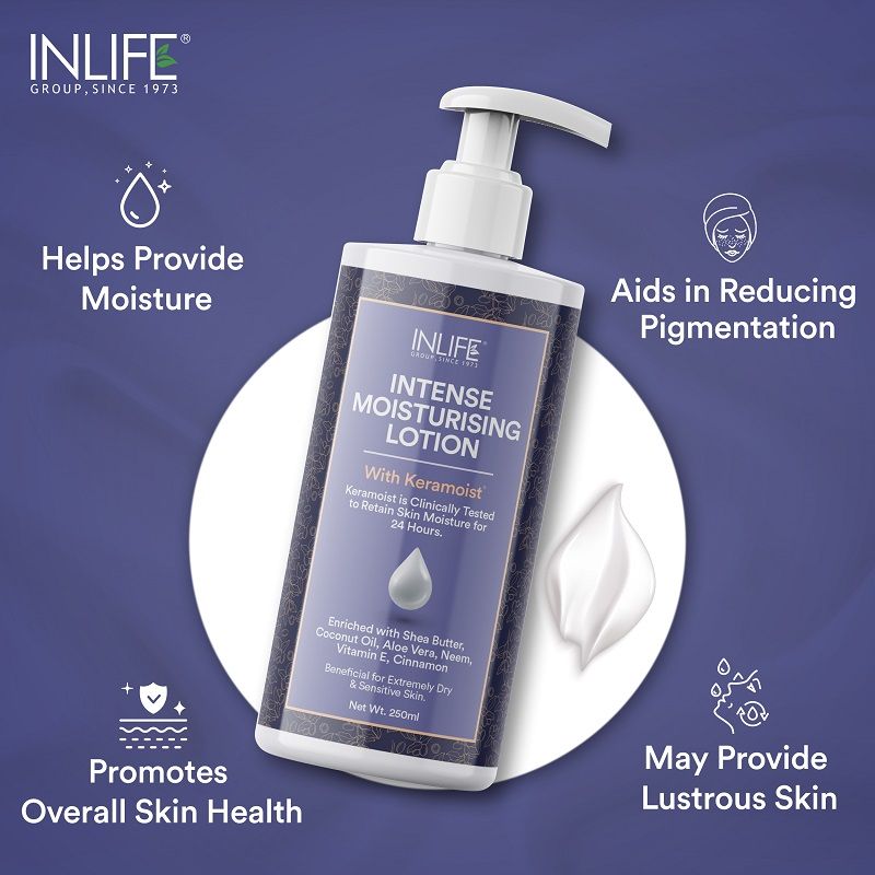 Intense Moisturizing Lotion - Shea Butter Body Lotion For Face, Very Dry Skin, & Body