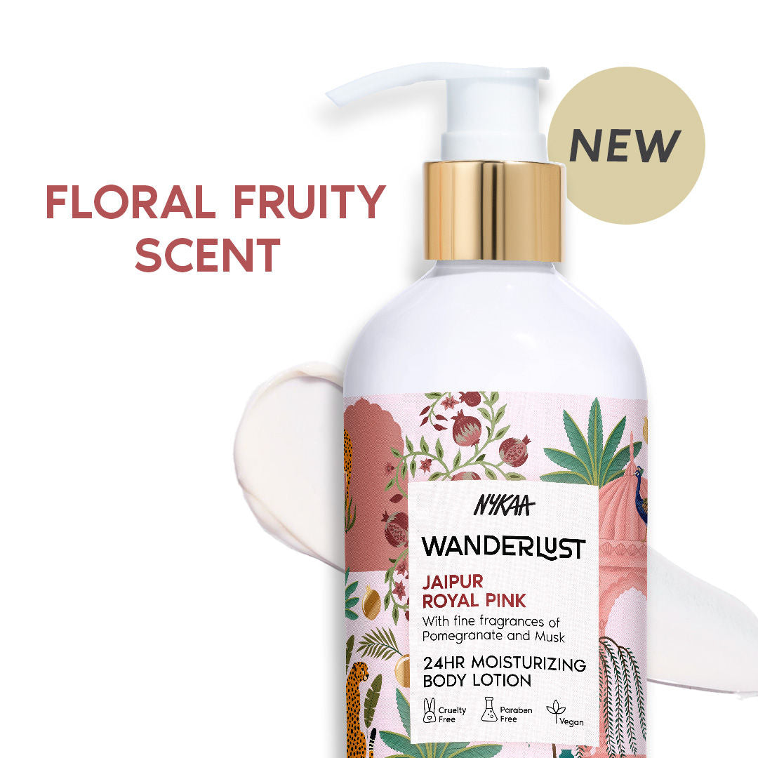 Nykaa Wanderlust Moisturising Body Lotion - Jaipur Royal Pink