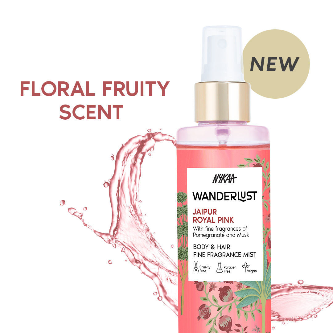 Nykaa Wanderlust Mist for Body & Hair - Jaipur Royal Pink