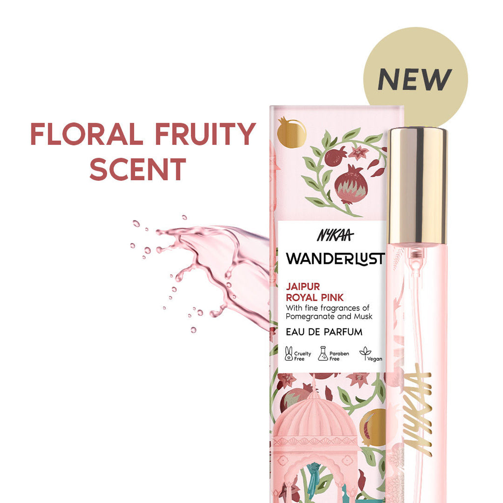 Nykaa Wanderlust Forbidden Garden EDP For Women Travel Perfume Jasmine & Magnolia Long Lasting - Jaipur Royal Pink