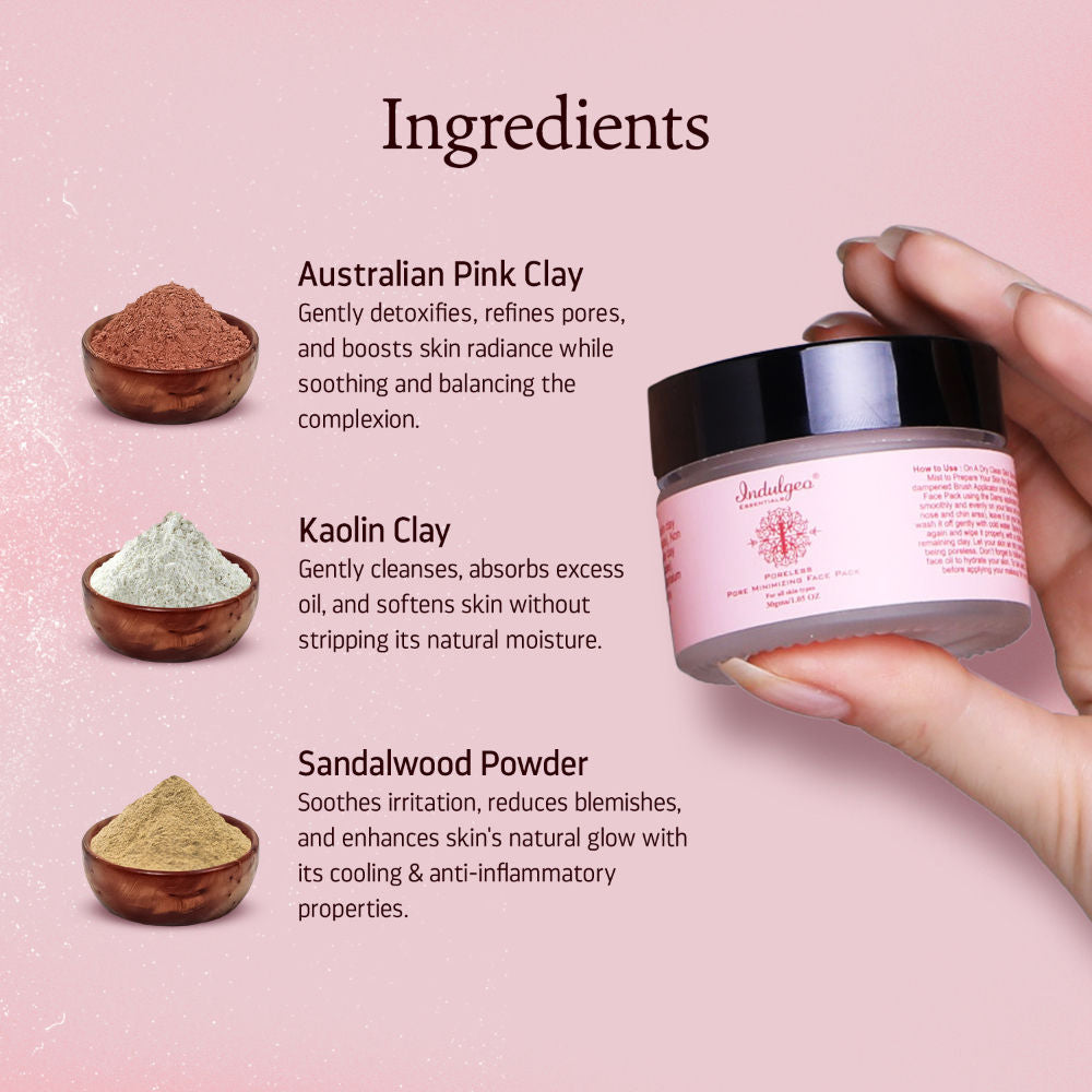 Pore Minimizing Detan Clay Face Pack For Acne & Blackheads