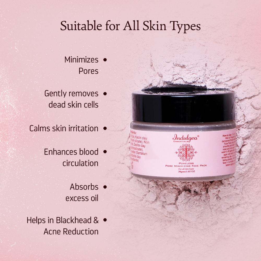 Pore Minimizing Detan Clay Face Pack For Acne & Blackheads