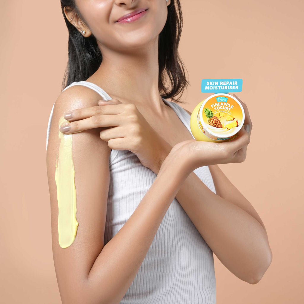 Pineapple Yogurt Moisturiser – With Probiotics for Skin Renewal & Natural Glow