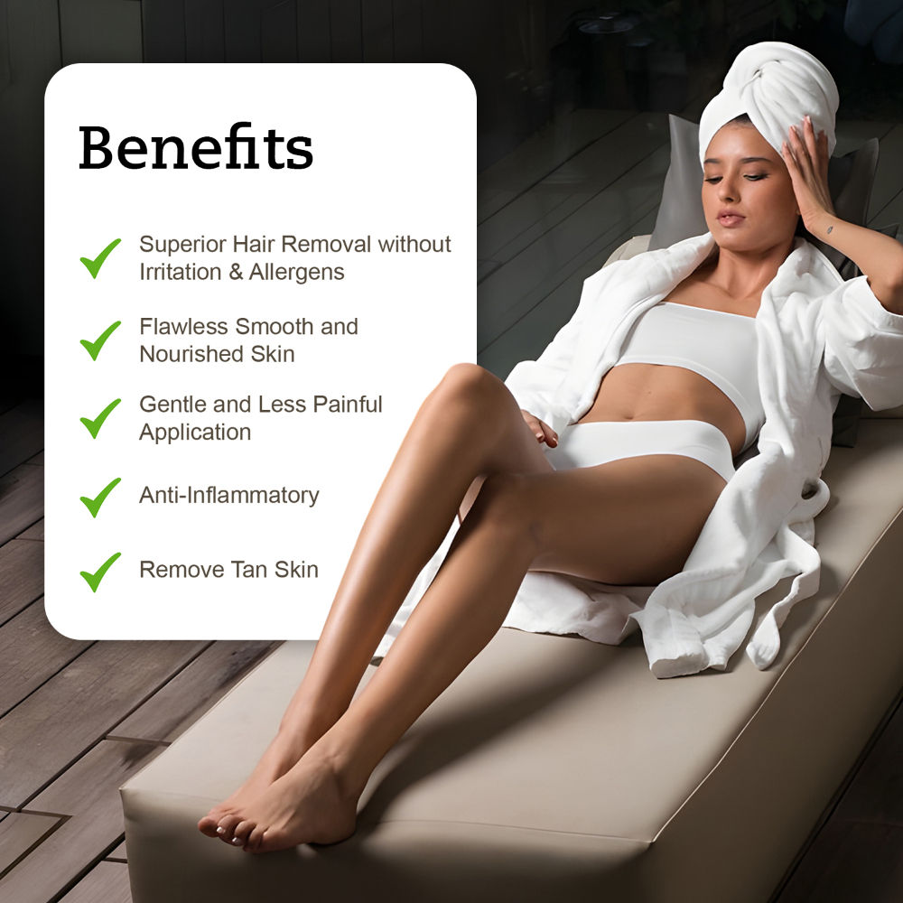Brazilian Stripless Wax For Sensitive Skin With Glyceryl Rosinate & Natural Beeswax