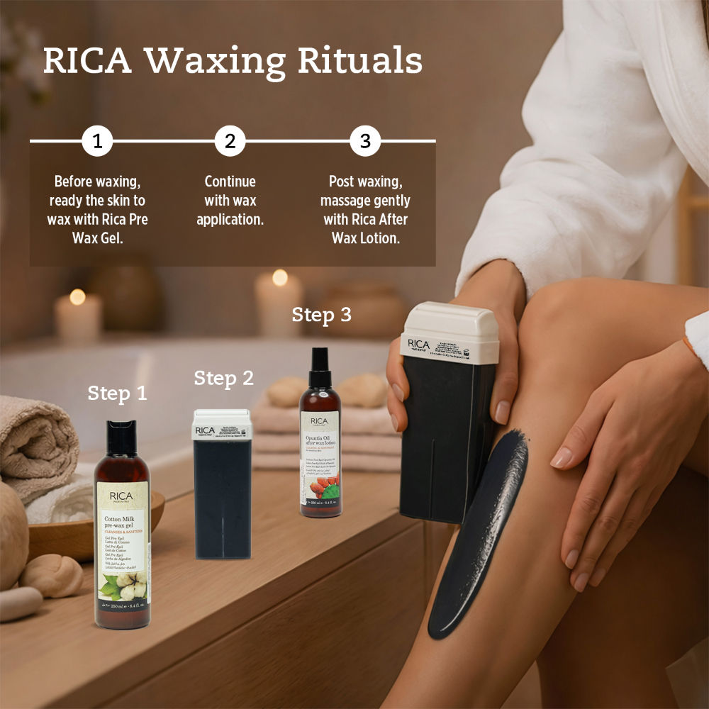 Black Liposoluable Wax Refill For All Skin Type With Glyceryl Rosinate & Natural Beeswax