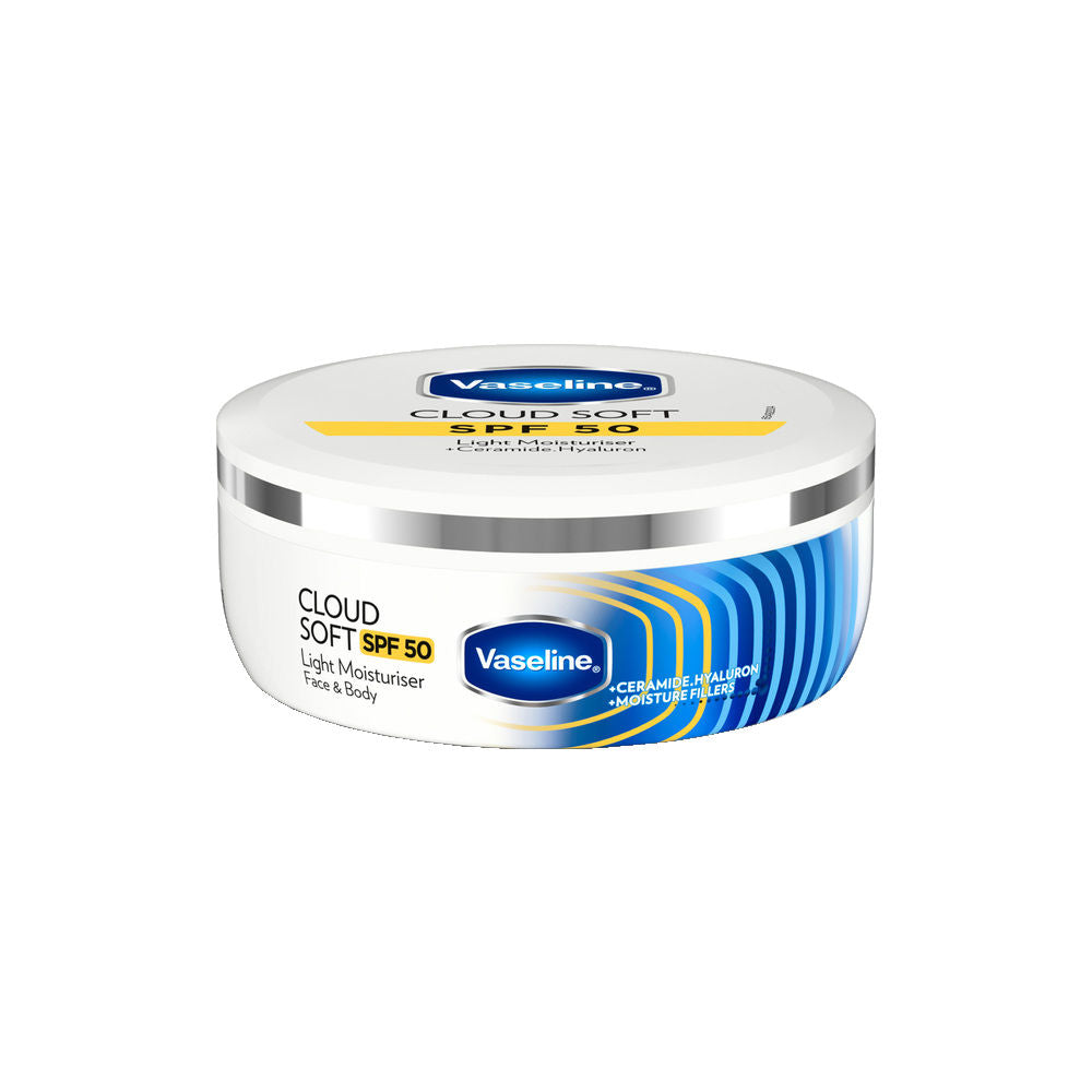 Cloud Soft SPF 50 Light Moisturiser with Ceramides & Hyaluron for Non-Sticky Hydration