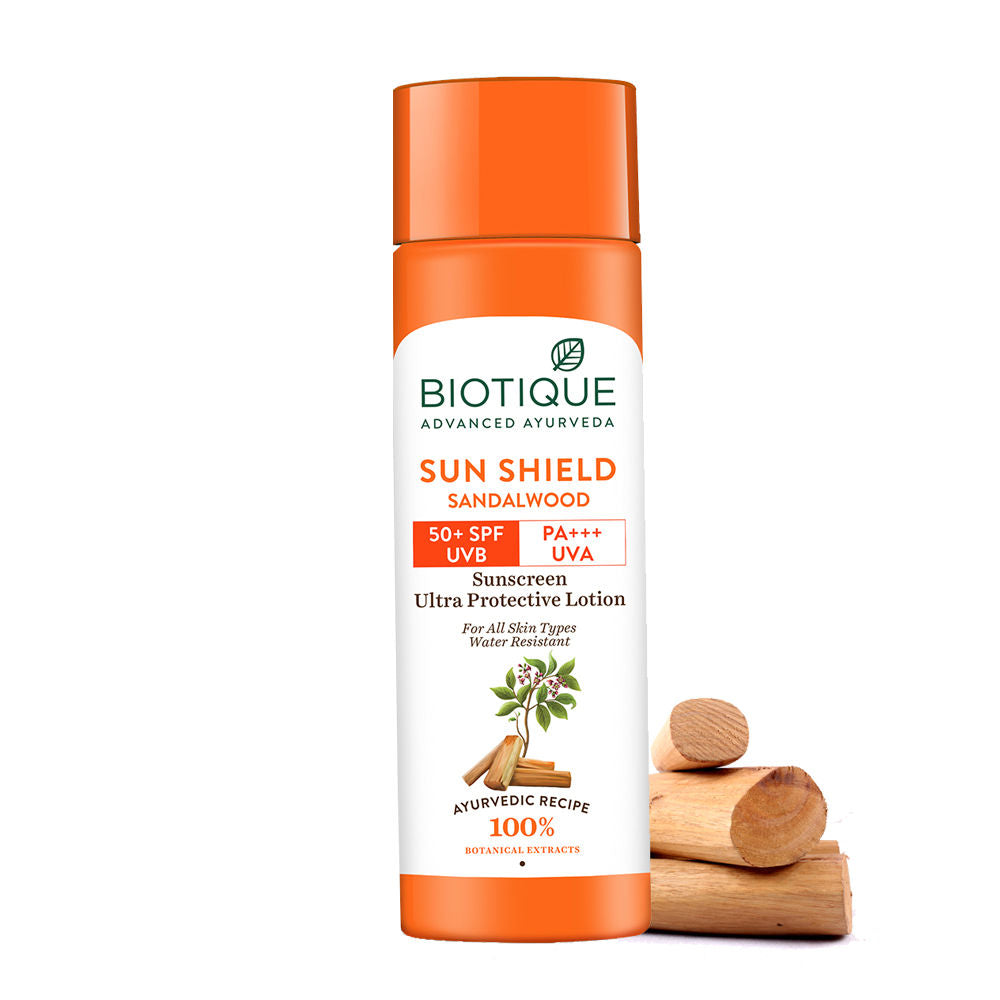 Bio Sun Shield Sandalwood Ultra Protective Face Lotion SPF 50+ Sunscreen - 190ml