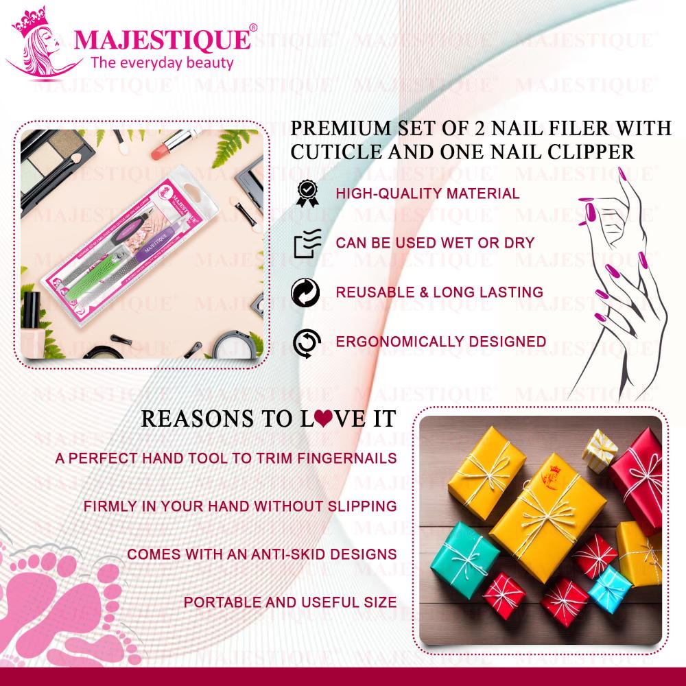 Nail Filers With Cuticle And Nail Clipper