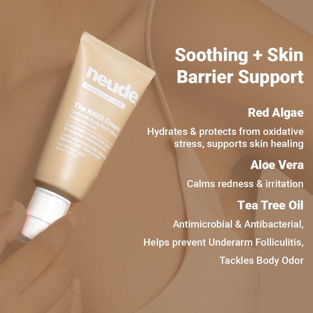Knee, Neck, Elbow & Underarm Depigmentation Cream with Lactic, Kojic and Glycolic Acid