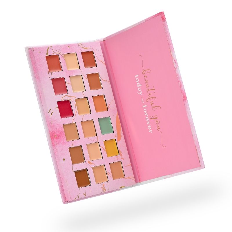 18 Shades Makeup Palette Foundation Concealer, Contour & Blush for Blendable Matte Makeup - 31g