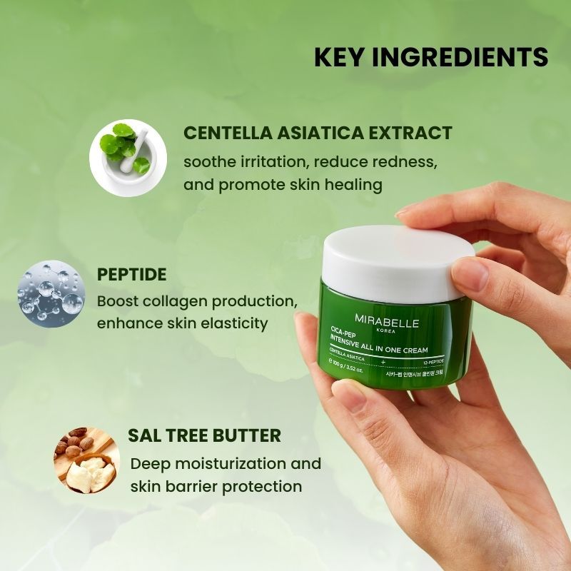 Cica + Peptide All in One Moisturing Cream