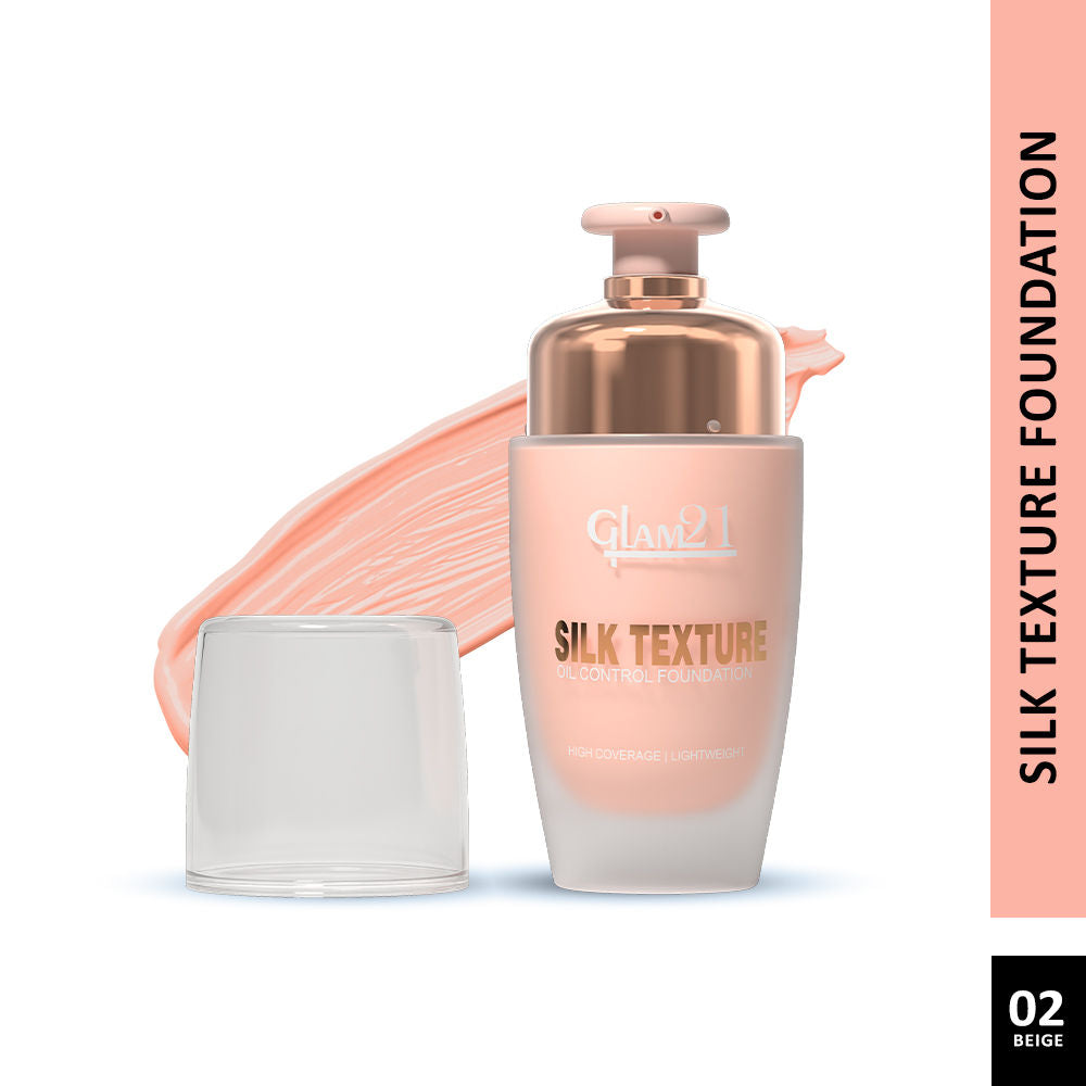 Silk Foundation With Oil-free Formula & SPF35 - 02 Beige