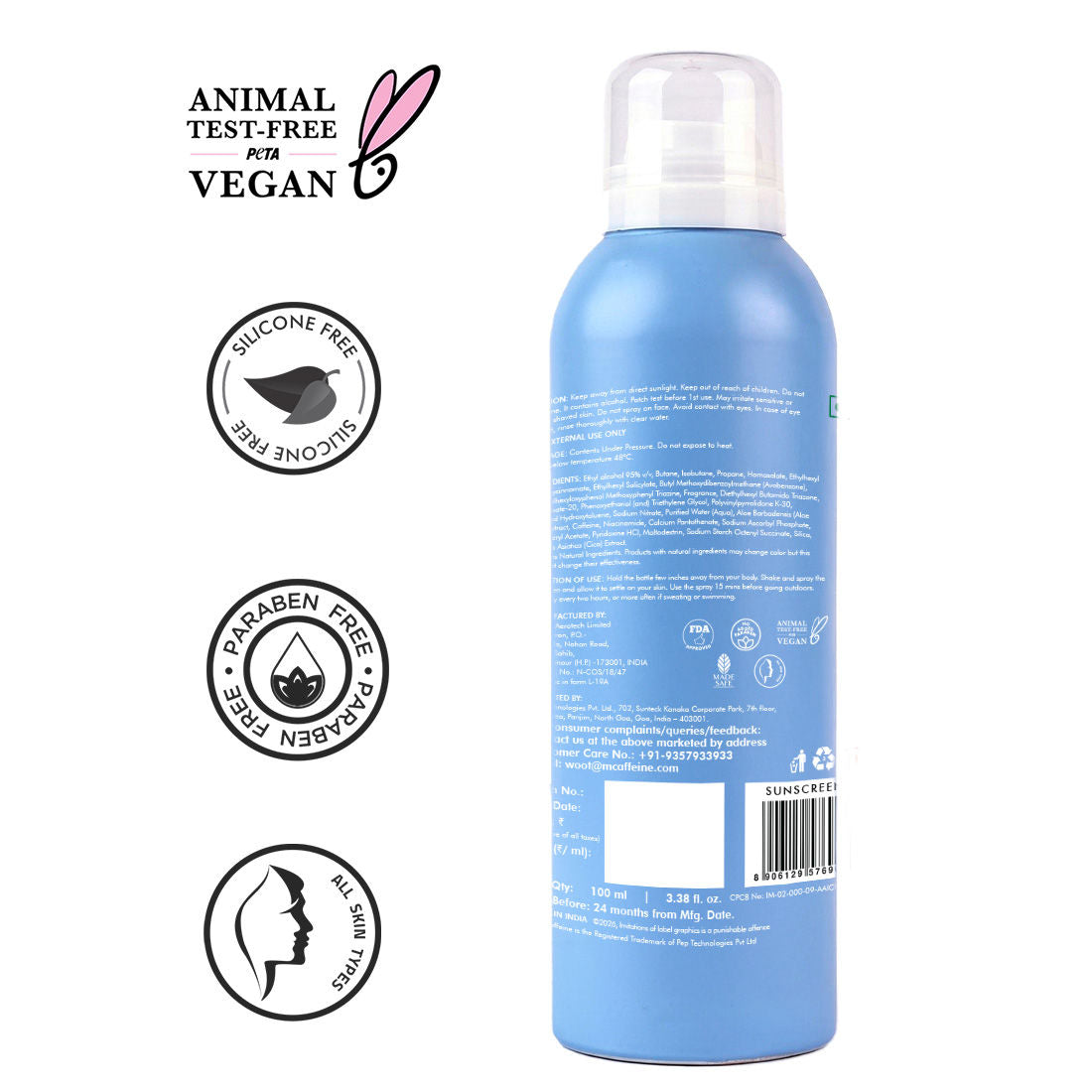 Sun Bath Body Sunscreen Spray SPF 50 PA +++