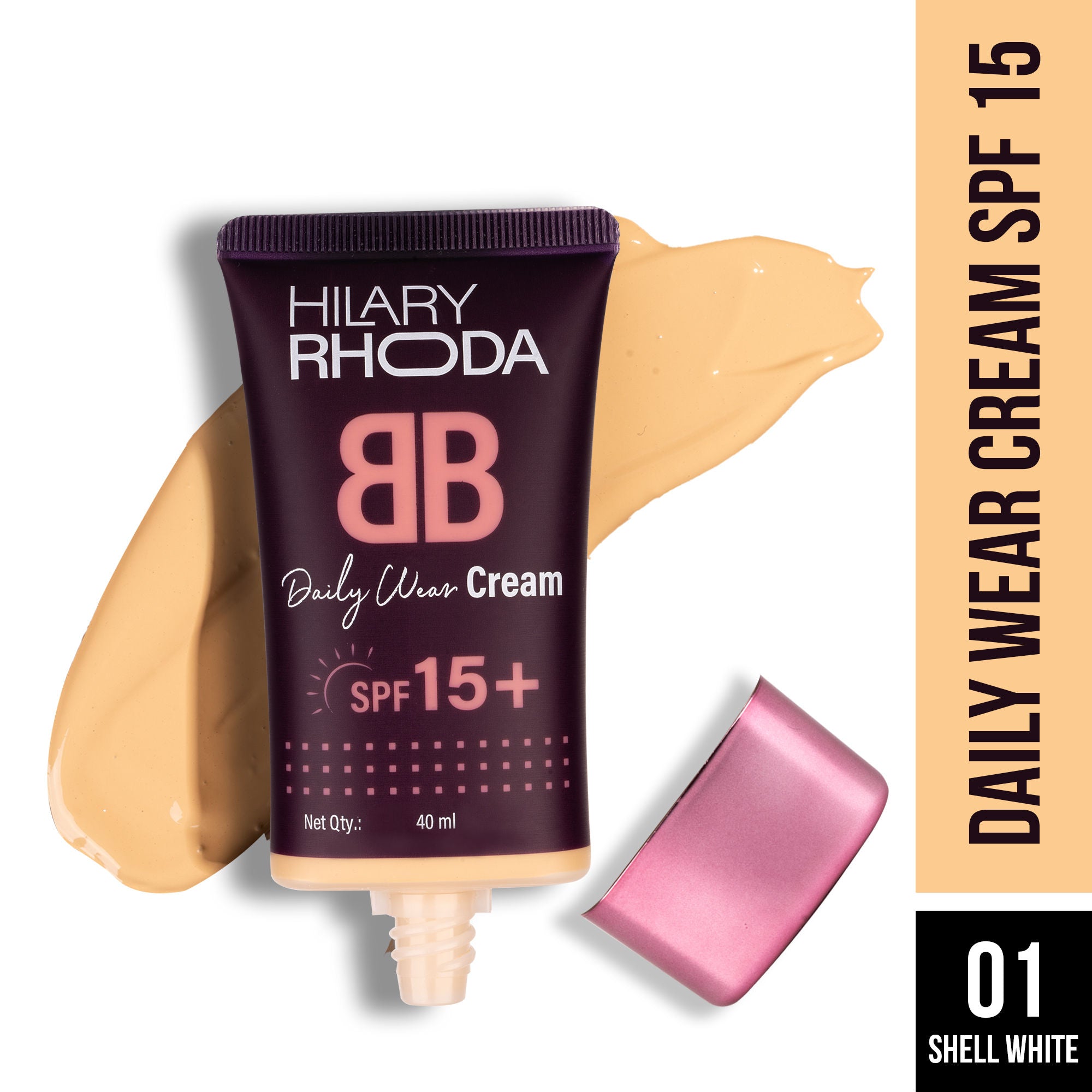 BB Cream With SPF 15 - Golden Beige 04 - Shell White 01