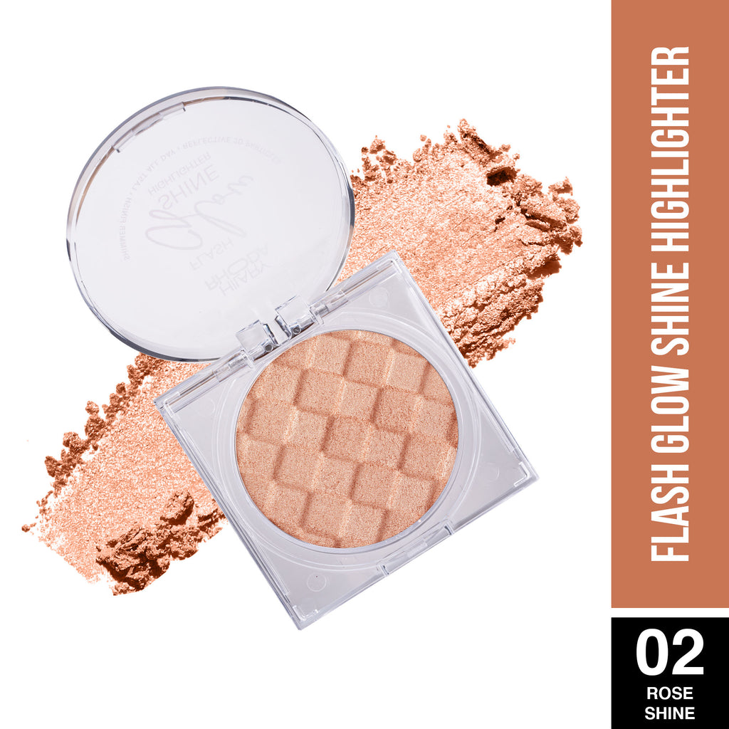Flash Glow Shine Reflective Highlighter - Rose Shine 02