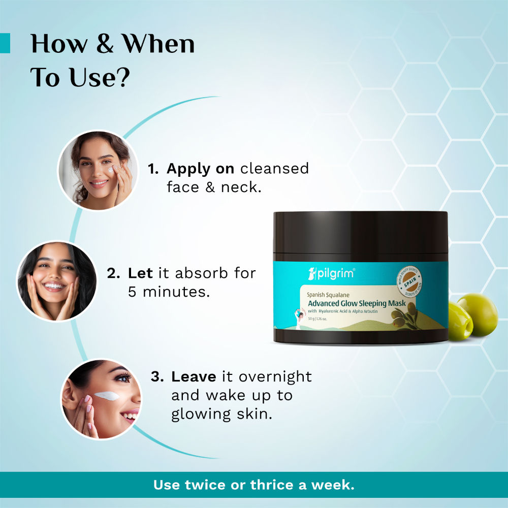 Squalane Glow Sleeping Mask with Alpha Arbutin & Hyaluronic Acid