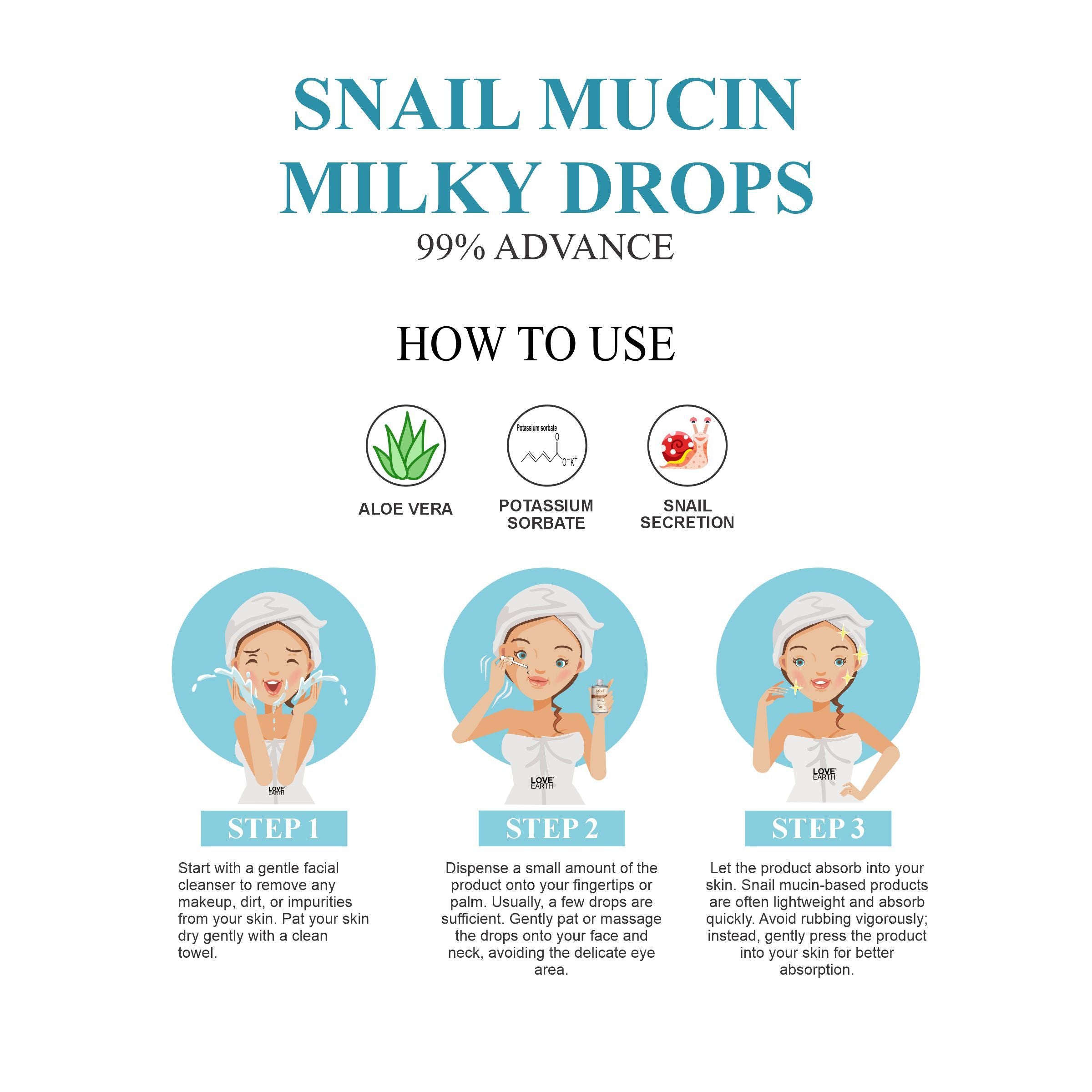 Snail Mucin Milky Drops