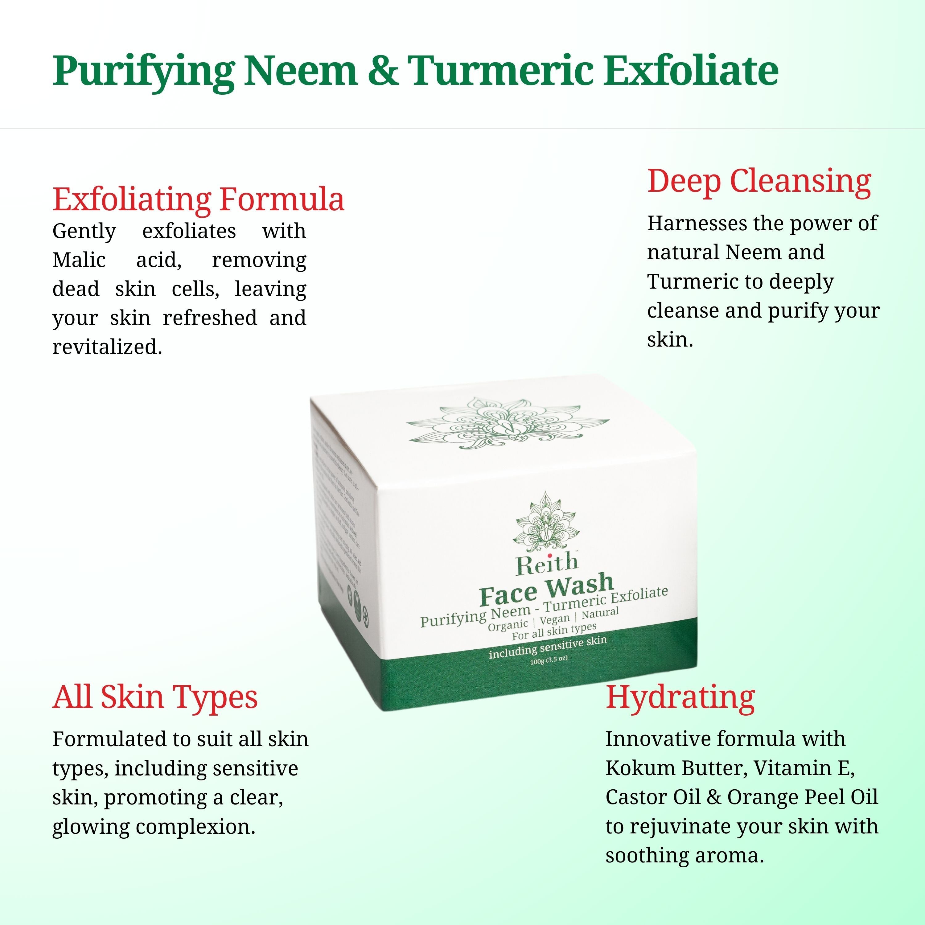 Face Wash With Turmeric Exfoliate