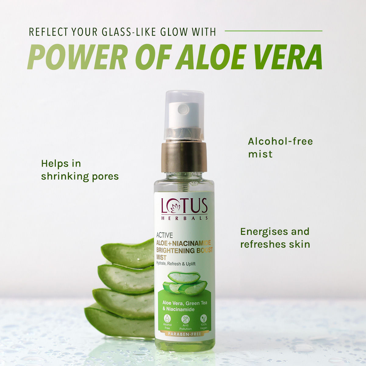 Active Aloe + Niacinamide Brightening Boost Mist