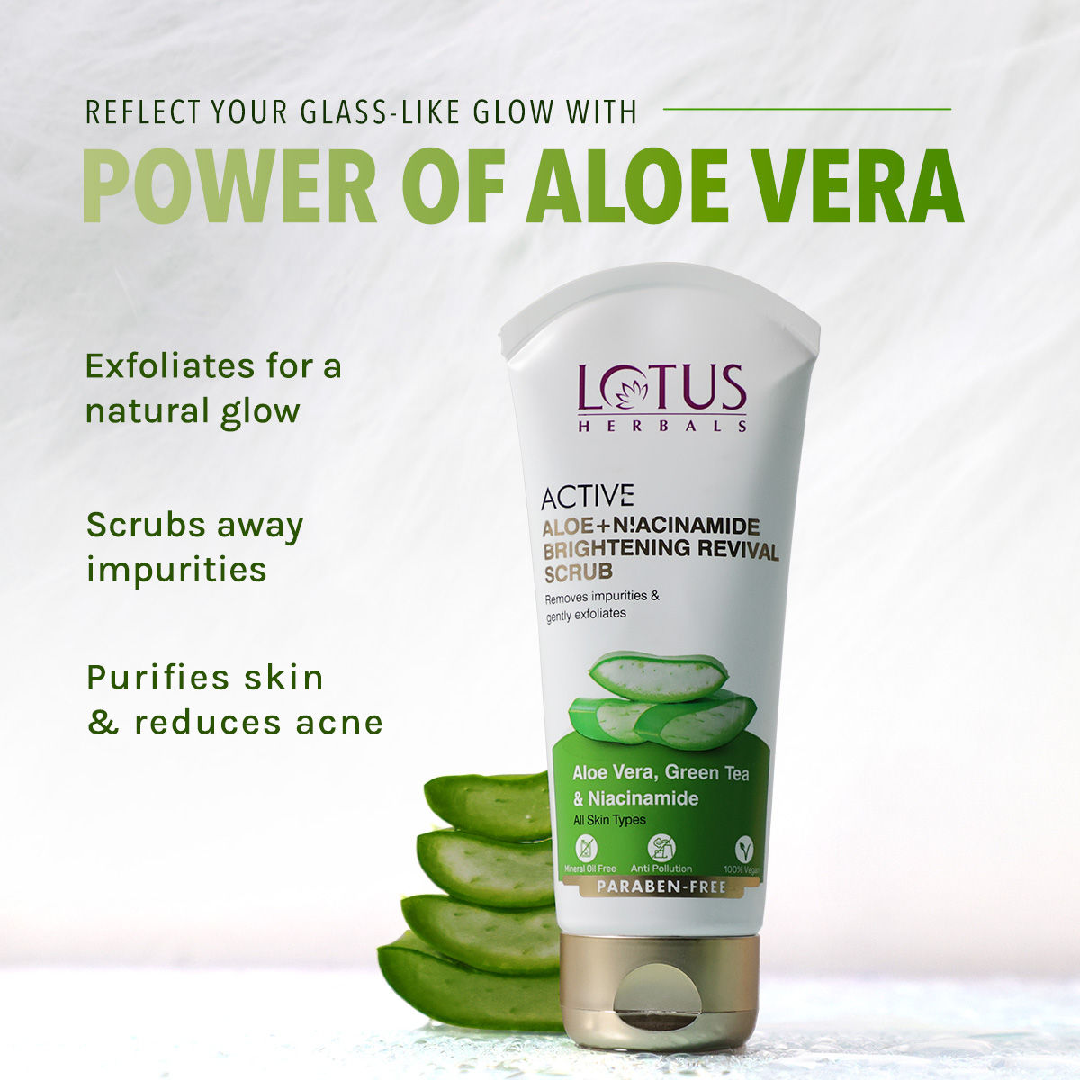 Active Aloe + Niacinamide Brightening Revival Scrub