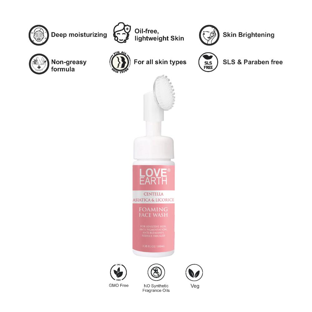 Centella Asiatica & Licorice Foaming Face Wash