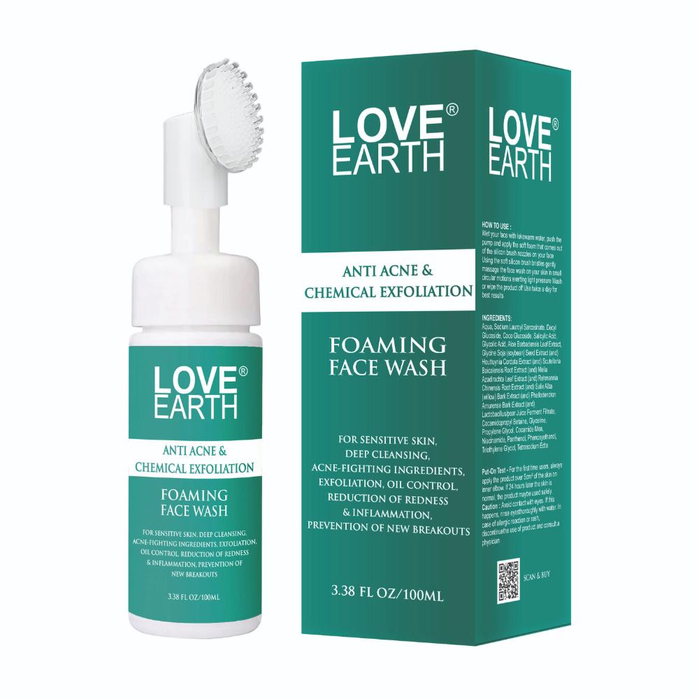 Anti Acne & Chemical Exfoliation Foaming Face Wash