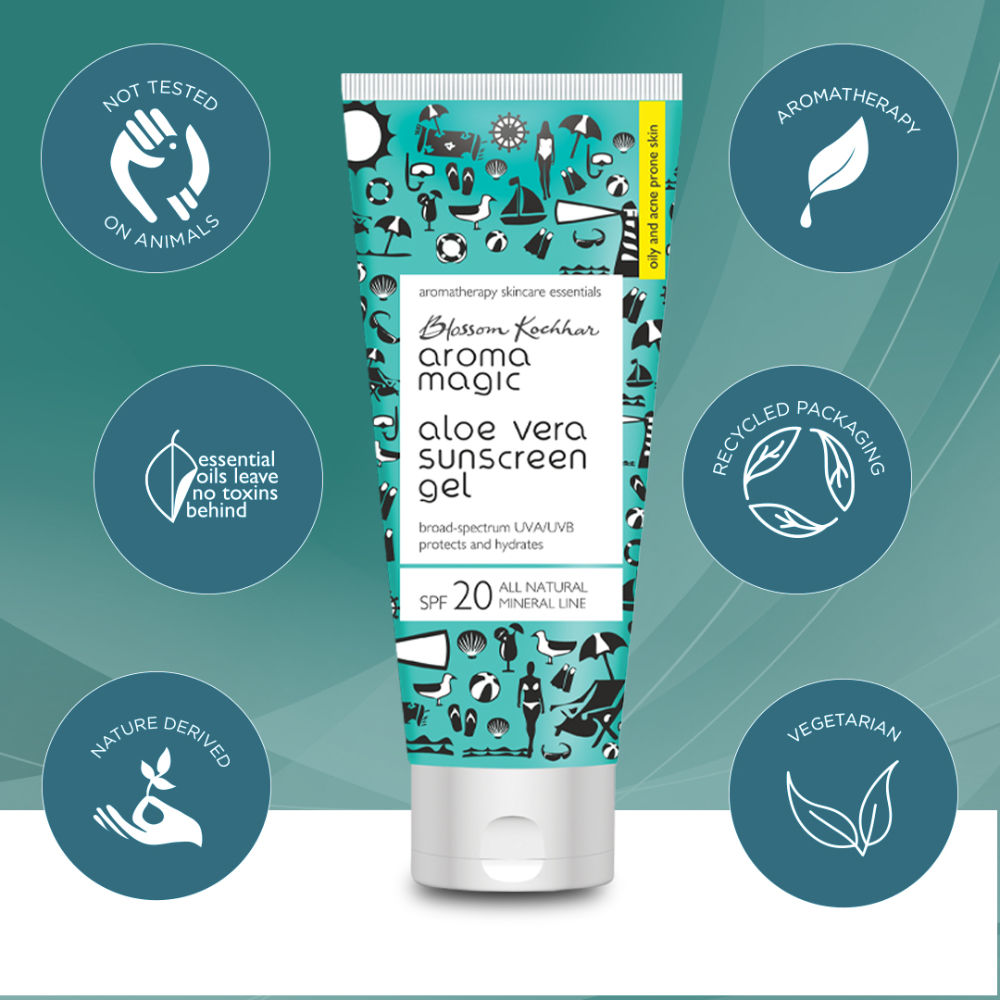 Aloe Vera Gel Sunscreen Gel SPF 20 UVA/UVB All Natural Mineral Line