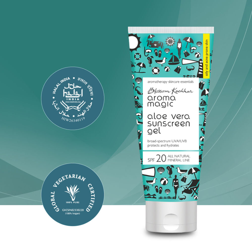 Aloe Vera Gel Sunscreen Gel SPF 20 UVA/UVB All Natural Mineral Line