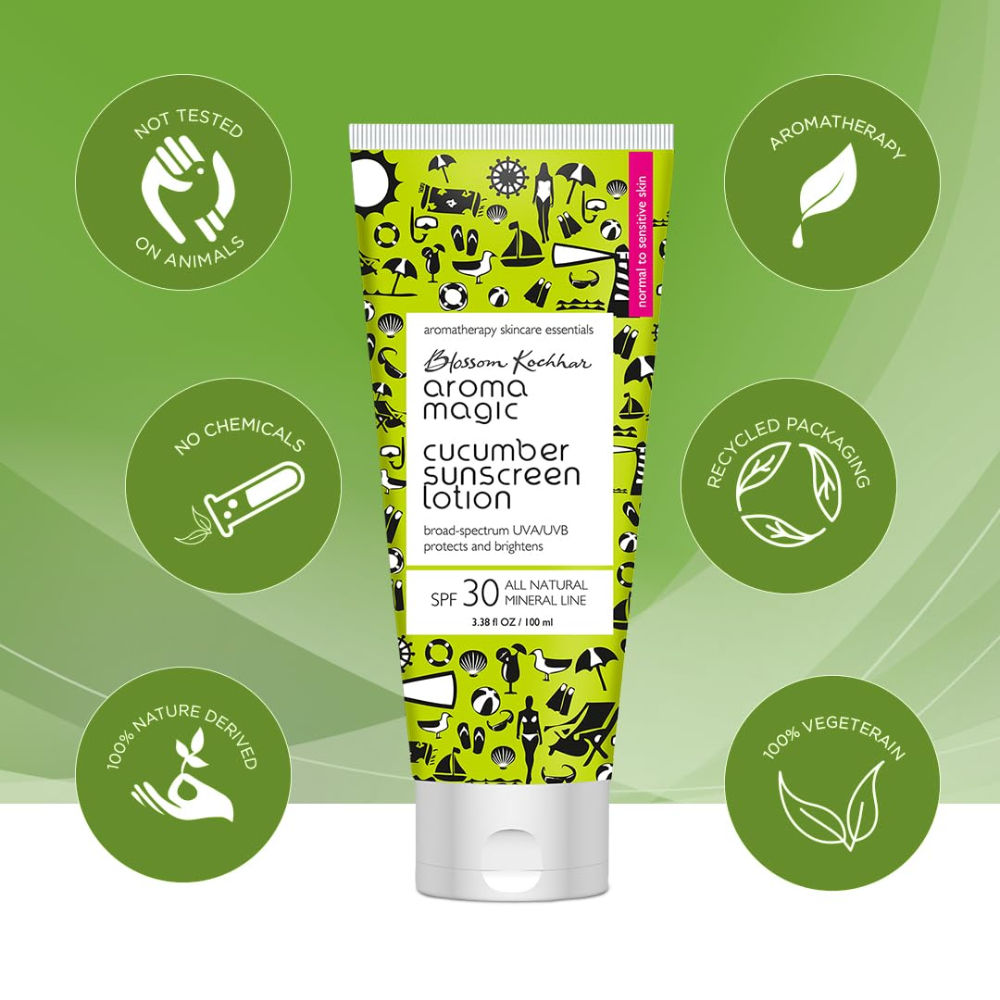 Cucumber Sunscreen Lotion SPF 30 UVA/UVB All Natural Mineral Line