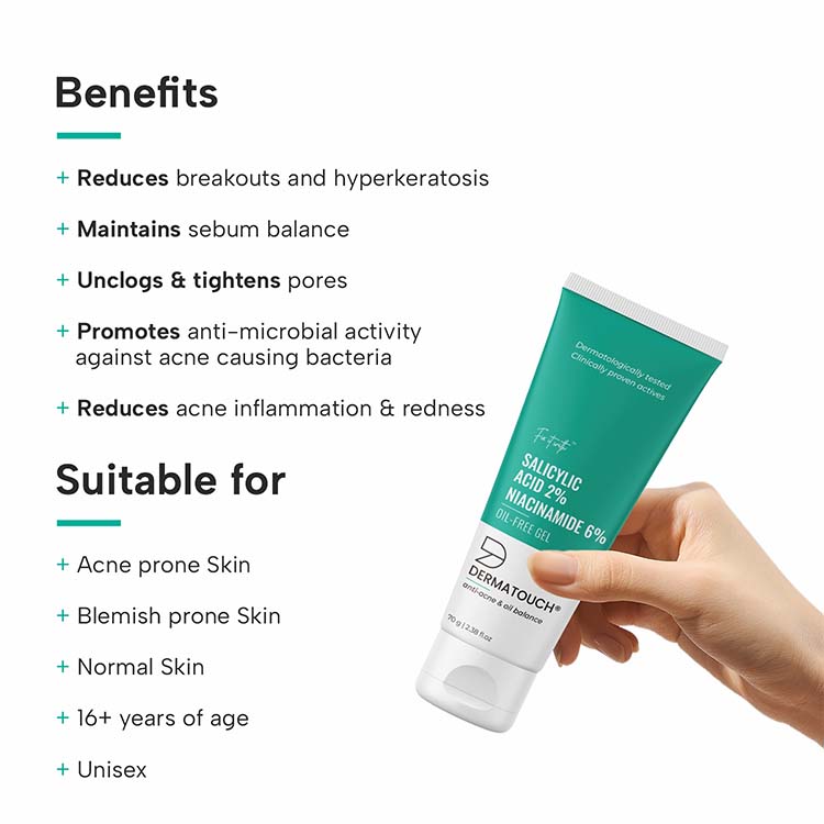 Salicylic Acid 2% Niacinamide 6% Acne Oil-Free Gel