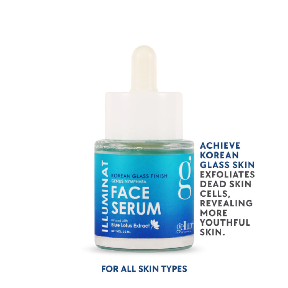 Illuminat Korean Glass Finish Face Serum With Blue Lotus Water Extract