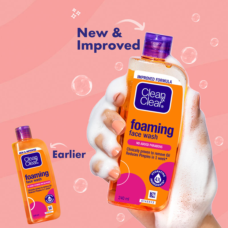 Foaming Face Wash - Hydrating Cleanser for Oily Skin & Reduces Acne In 7 Days