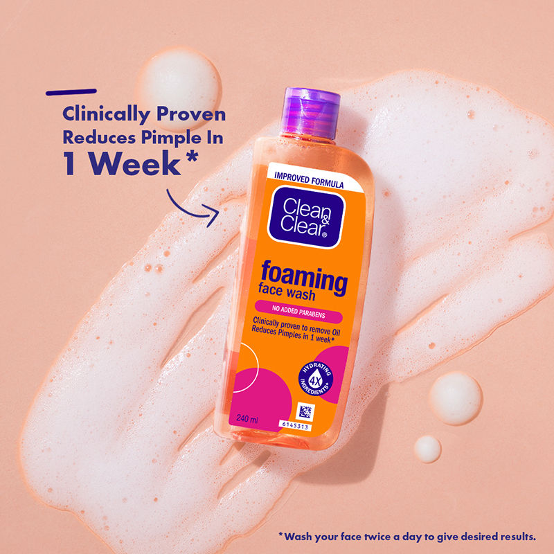 Foaming Face Wash - Hydrating Cleanser for Oily Skin & Reduces Acne In 7 Days