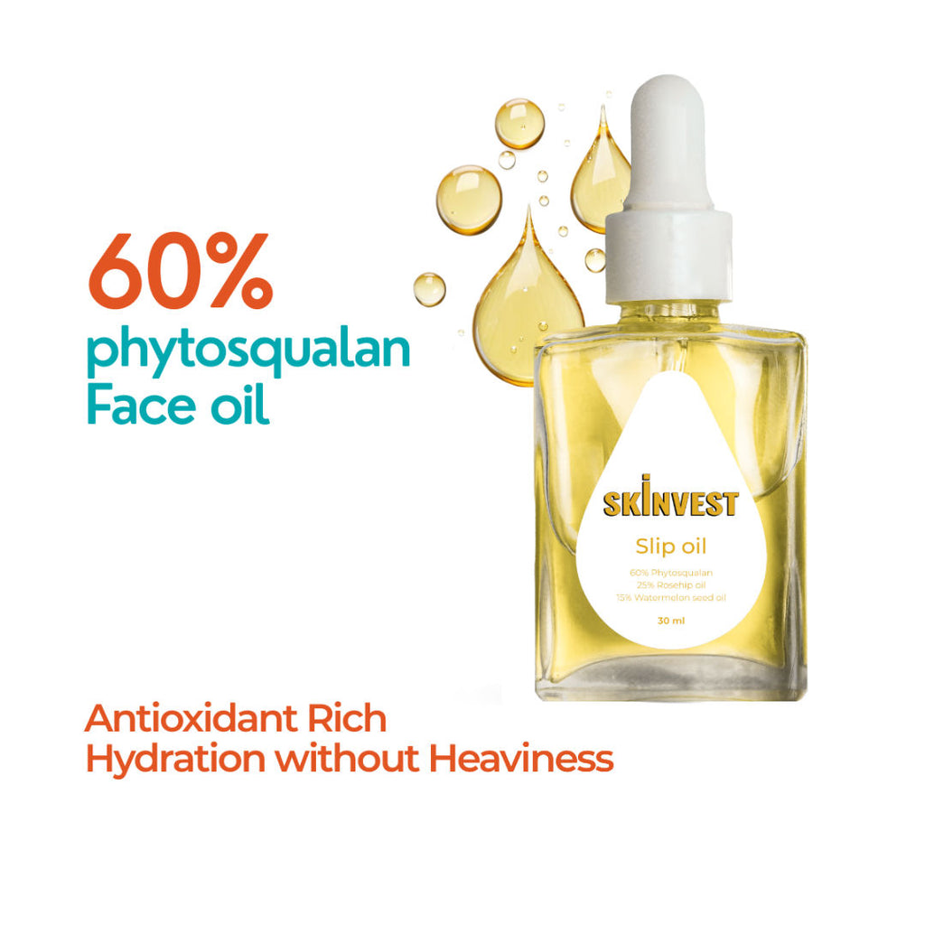 Slip Oil Facial Oil with 60% Phytosqualan, Rosehip & Watermelon Seed Oil