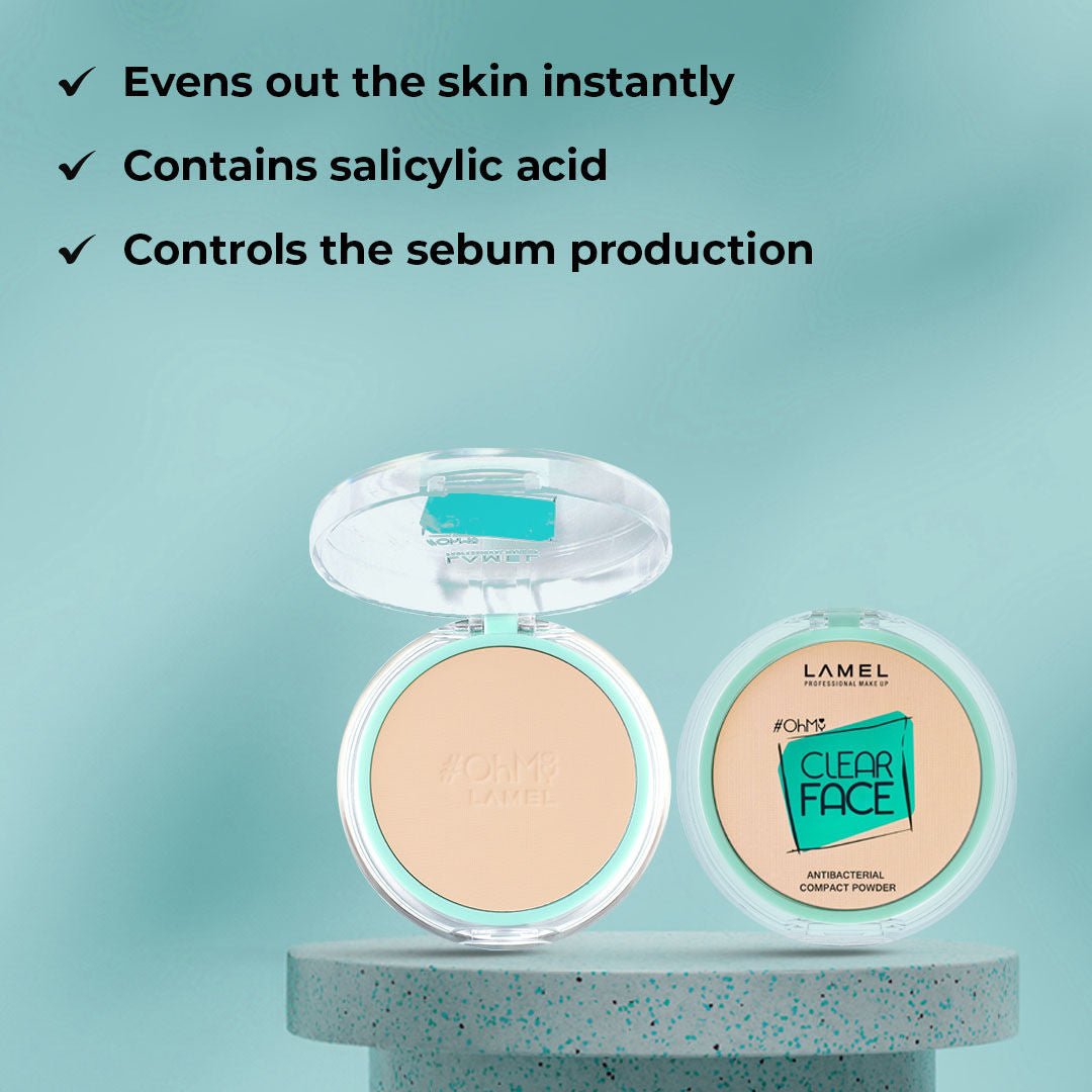 Ohmy Clear Face Antibacterial Compact Powder