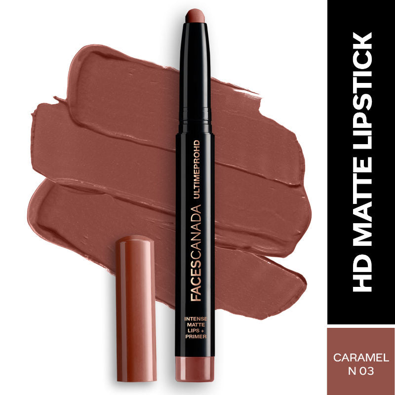 Ultime Pro HD Intense Matte Lips + Primer - Caramel N03
