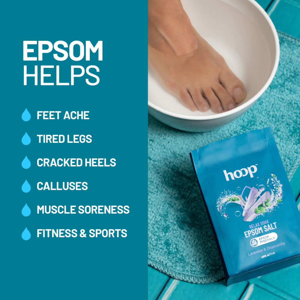 Epsom Pure Salt For Foot Soak - Lavender & Chamomile