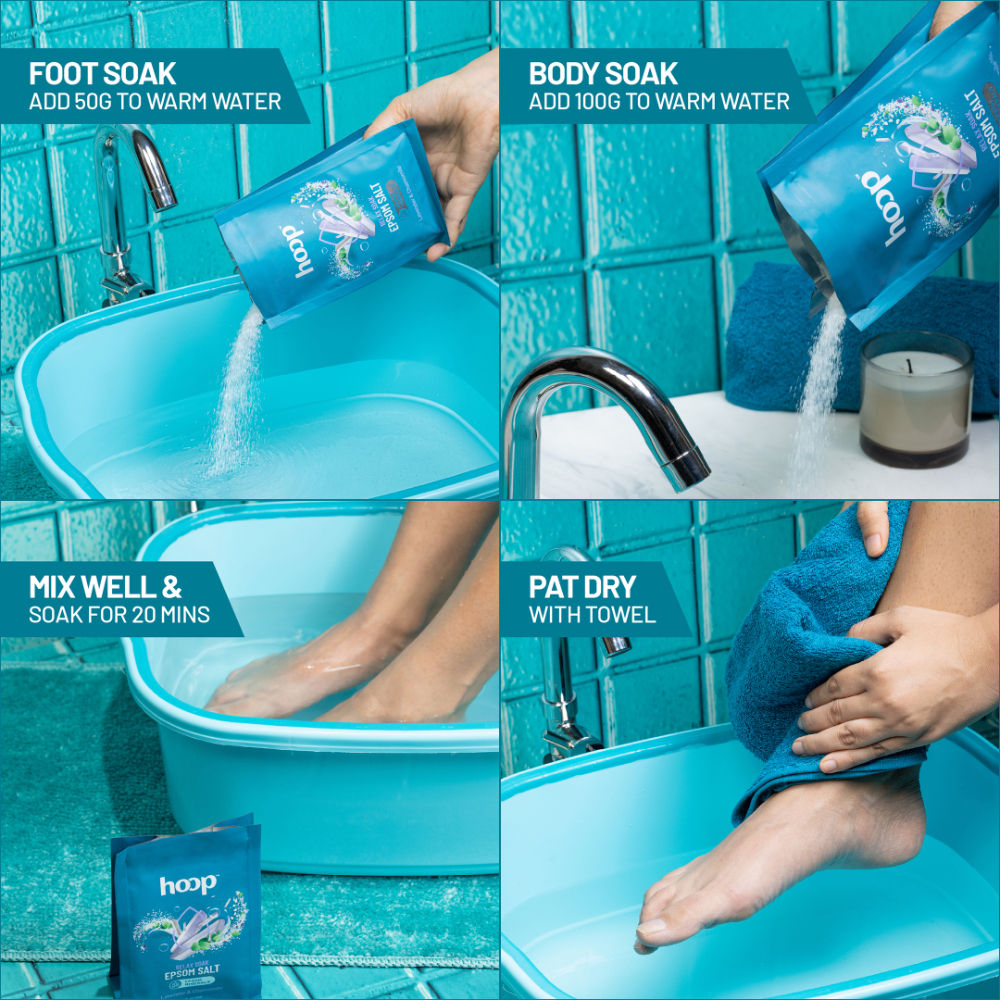 Epsom Pure Salt For Foot Soak - Lavender & Chamomile