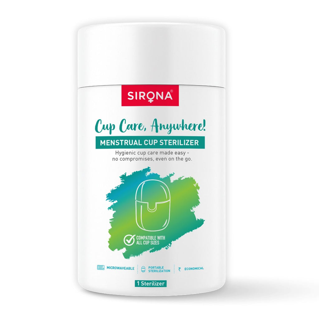 Reusable & Portable Menstrual Cup Sterilizer, Microwave-Safe, Quick & Safe Cup Sterilization
