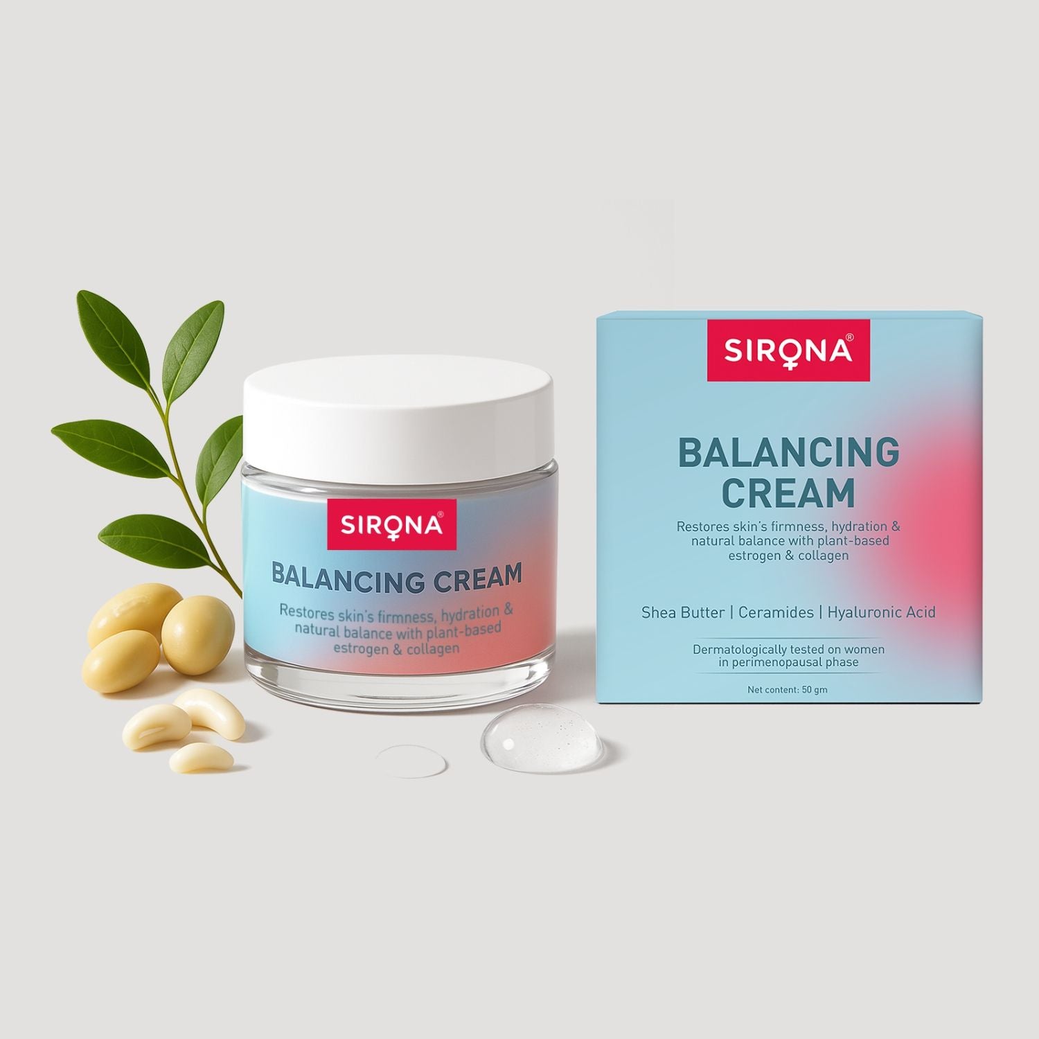 Face & Body Cream For Perimenopausal & Menopausal Skin, Restores Hydration, Derma Tested