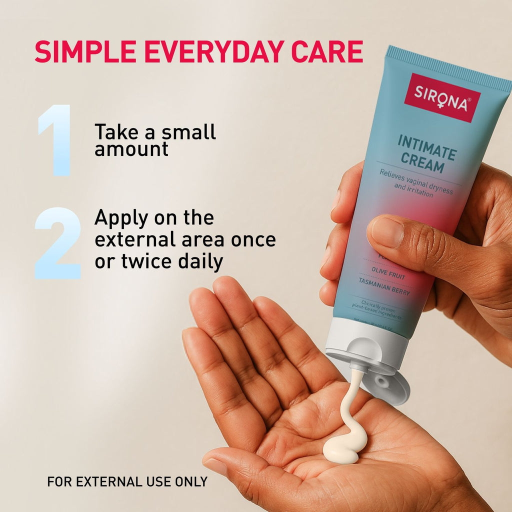 Natural Intimate Cream For Menopause, Relieves Vaginal Dryness, Irritation & Itching