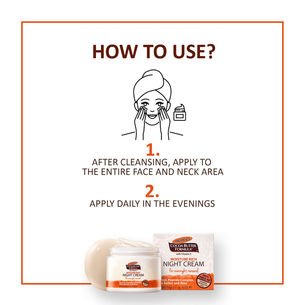 Cocoa Butter Formula Moisture Rich Facial Night Cream