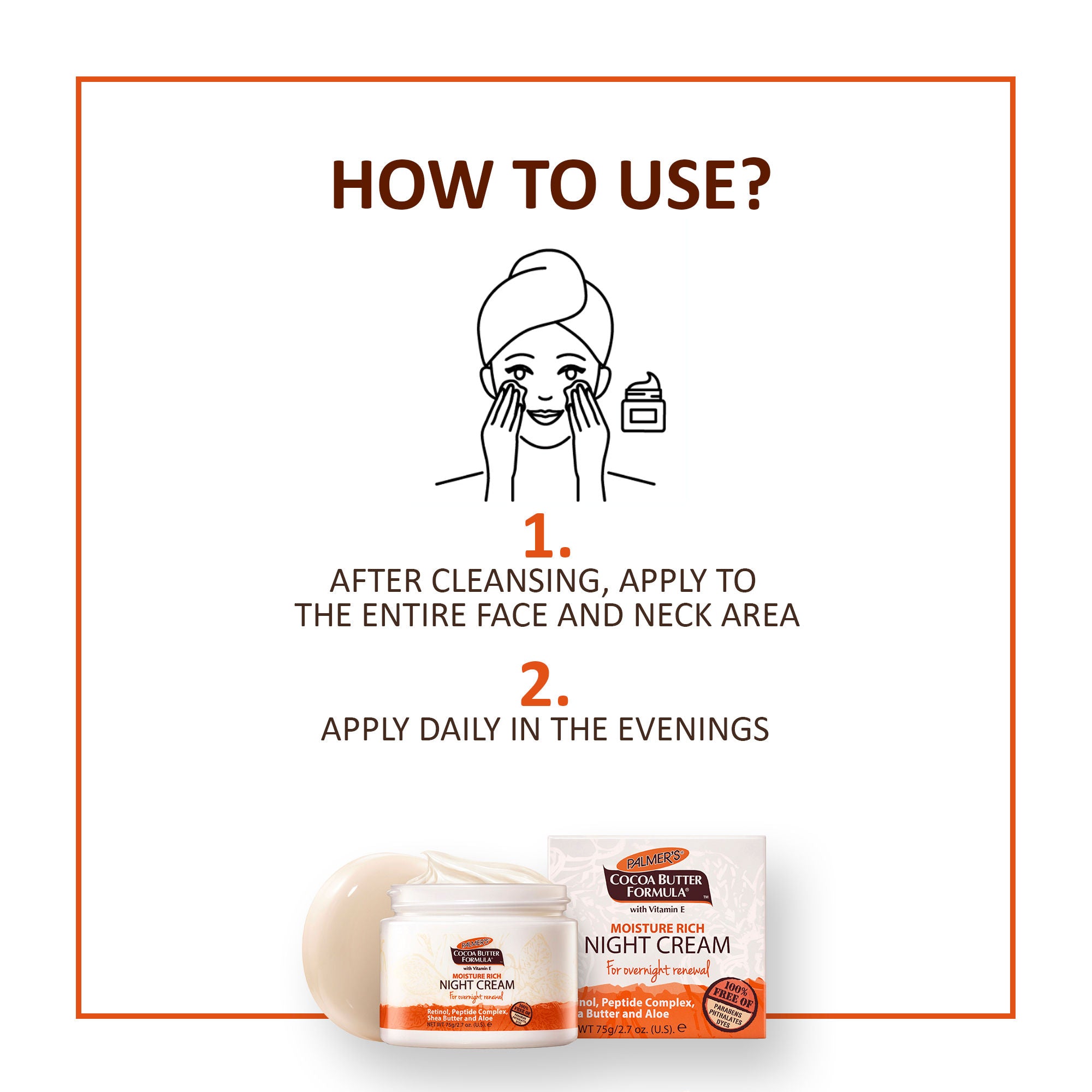 Cocoa Butter Formula Moisture Rich Facial Night Cream