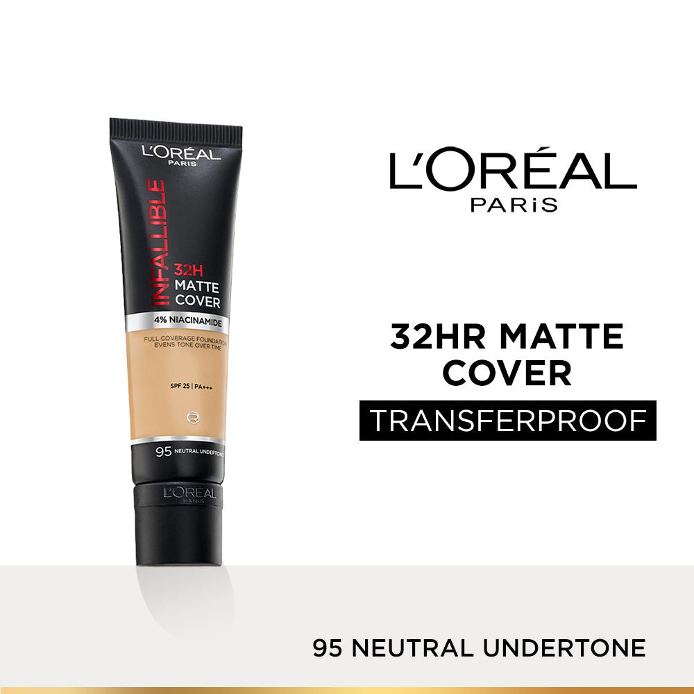 L’Oreal Paris Infallible 32H Matte Cover Liquid Foundation - 95 Neutral Undertone