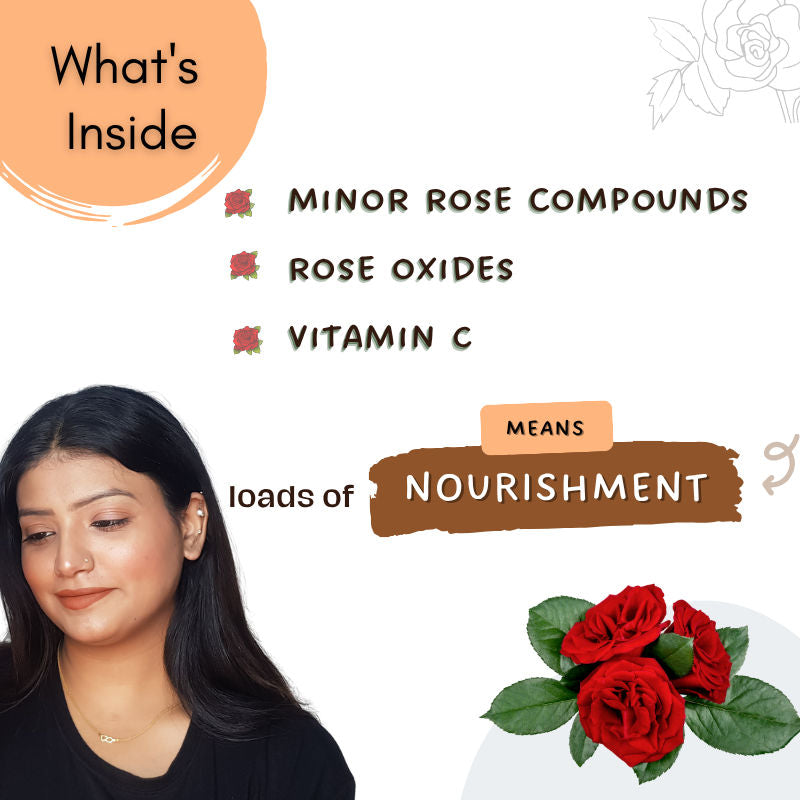 Rose Water Pure & Natural Spray Face Toner, Gulab Jal For Skin & Hair